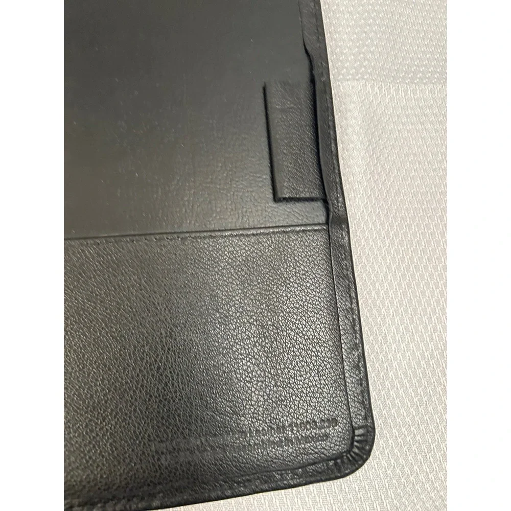 FranklinCovey Planner Binder 7.5x9.5 Black Leather 7-Ring Organizer Unisex